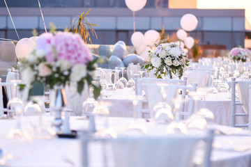 Beautiful decoration for outside wedding