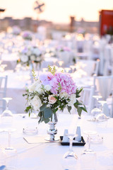 Beautiful decoration for outside wedding