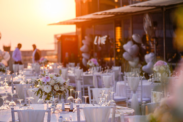 Beautiful decoration for outside wedding