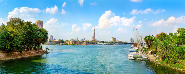 Nile and Cairo - obrazy, fototapety, plakaty