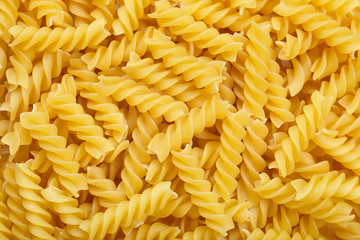 Rigatoni pasta texture background.