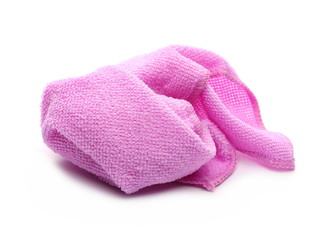 Cleaning cloth, rag isolated on white background