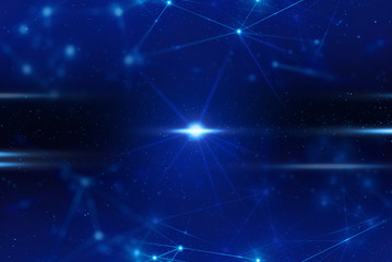 ai robotic, signal of data, social internet of things, technology abstract futuristic cyber net web connect to network, background illustration 3d rendering, atom molecule of science