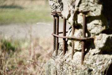 Gitter einer Ruine