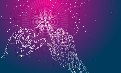 Abstract future realistics shape objects. Innovations blend systems and technologies in big data. development  technology automatically process. black and full color future style.