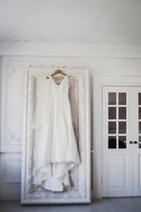 Fototapeta na wymiar Wedding dress, preparation