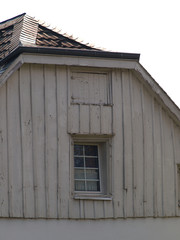 window on an old wooden house