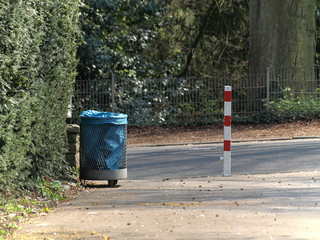 dustbin on a school yard
