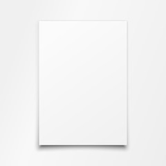 Blank White Paper Sheet Vector