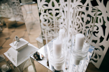 wedding decorations and candles 