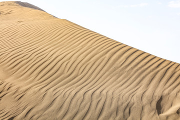Summer background of sand on beach and free space for your decoration. 