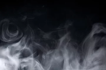 Door stickers Smoke Abstract smoke on a dark background