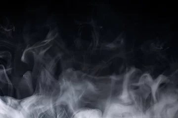 Papier Peint photo Lavable Fumée Abstract smoke on a dark background