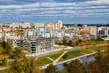 View of Vilnius from the high point . Lithuania