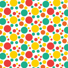 colorful dotted seamless pattern background