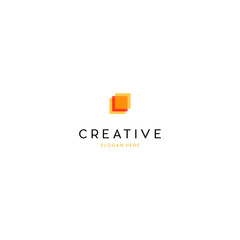 Layers logo design illustration vector template, Stylish logo template | Symbol | icon template | corporate identity, Through Layer Logo