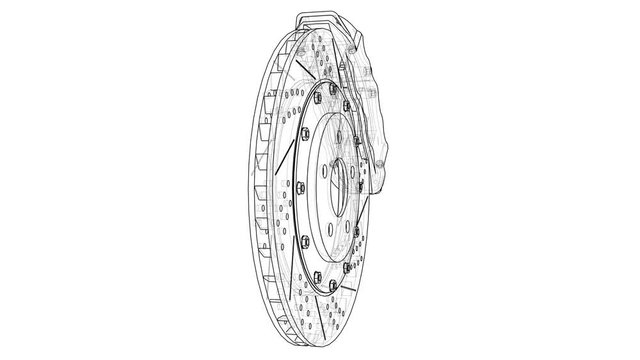 Brake disc outline