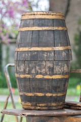 Fototapeta premium old wooden barrel