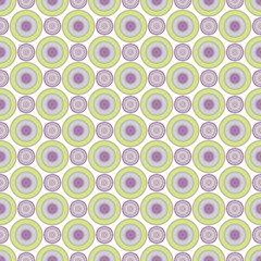 Seamless pattern of abstract lilac and light green  circles for fabrics, wallpapers, tablecloths, prints and designs.The EPS file (vector) has a pattern that will smoothly fill any shape.