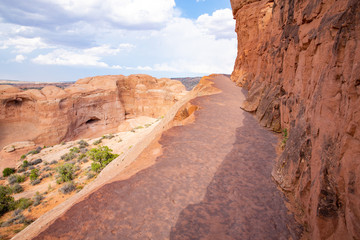 Scenic landscape in Arches National Park, Utah, USA