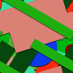 Flat material design - Creative vector trend seamless