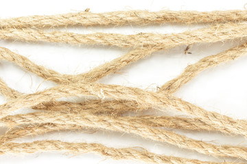 rope on white background.