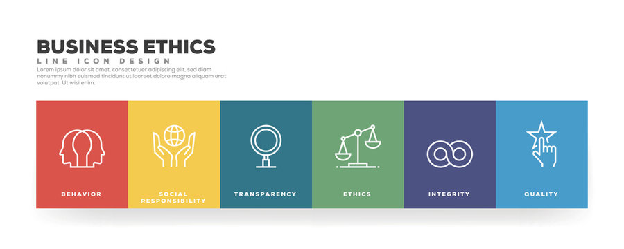 Business Ethics Line Icon Design
