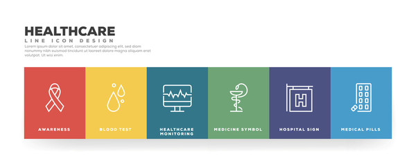 Healthcare Line Icon Design