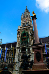 Fototapeta na wymiar München Munich Rathaus Town Hall