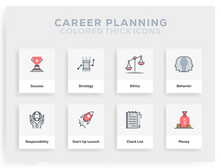 Career Planning Icon Design