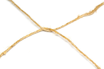 twine on a white background, rope 