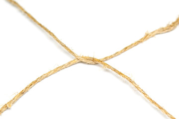 twine on a white background, rope 