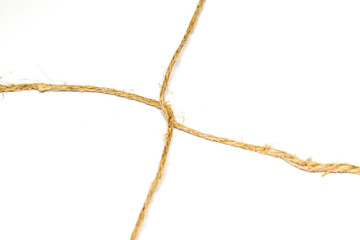 twine on a white background, rope 