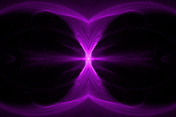 purple circular wave glow. kaleidoscope lighting effect.
