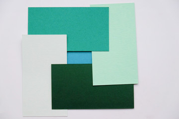 Combination of light green and dark green triangle, design paper.