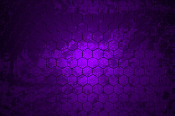 dark purple hexagon background and real texture