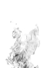 black smoke on white background 