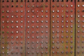 rusty perforated metal  background