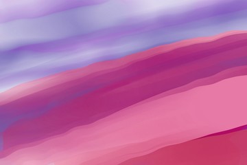 Smooth Colorful Lines Hand Drawn Abstract Background. 