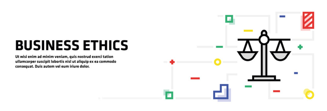 Business Ethics Banner Concept