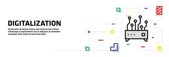 Digitalization Banner Concept