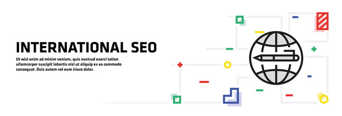 International SEO Banner Concept
