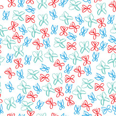Butterfly seamless pattern