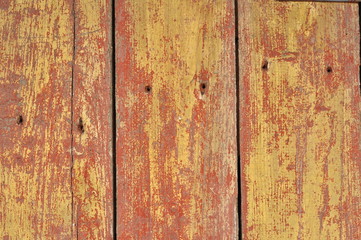 Brown shabby boards barn door