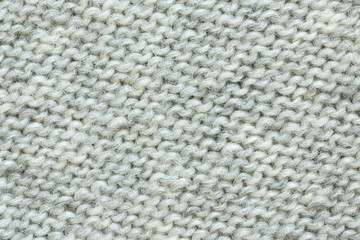 Grey Knitted Wool Background