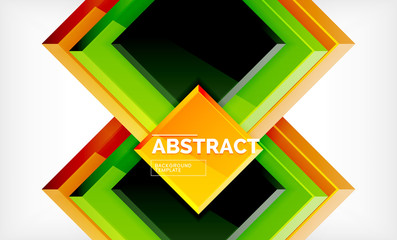 Square geometrical background