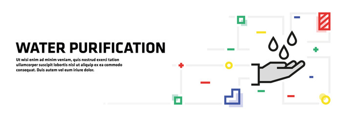 Water Purification Banner Concept