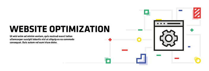 Website Optimization Banner Concept