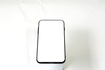 mobile phone with blank screen