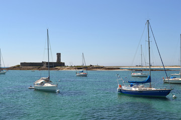 Paysage marin, archipel des Glénan, îles Glénan situées dans le golfe de Gascogne dans le Finistère, Bretagne, France